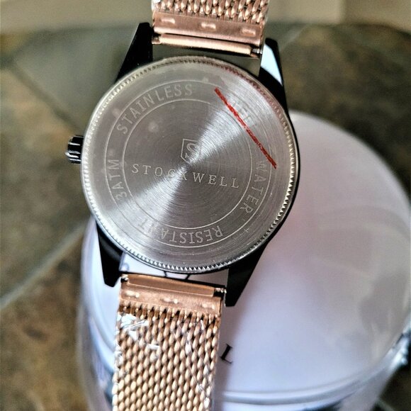Stockwell Men's ST470 Limited Edition Sports Gold Mesh Watch - Picture 6 of 7
